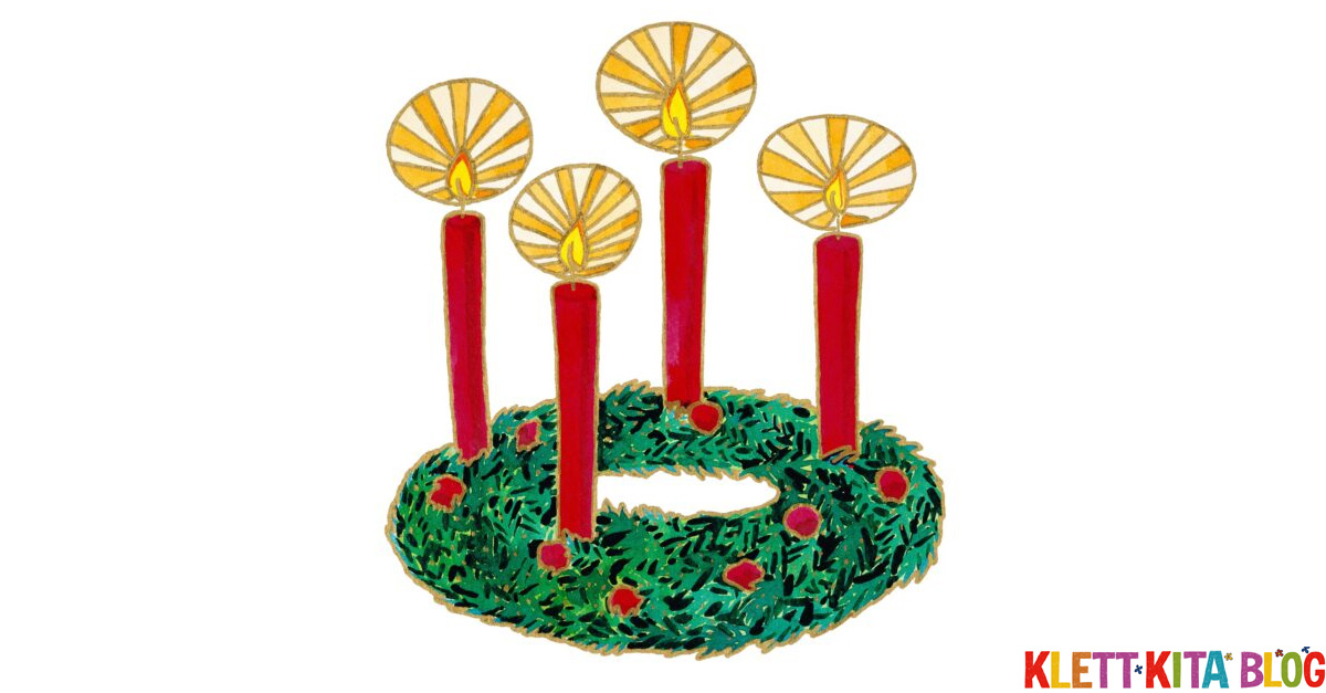 Kerzen auf dem Adventskranz – Ein leuchtendes Fingerspiel | Klett Kita Blog